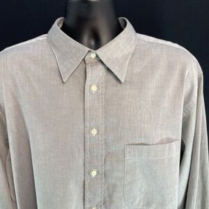 Individualized Shirts Parsow's Button Up Shirt Men's 2XL 18 X 34 Gray
